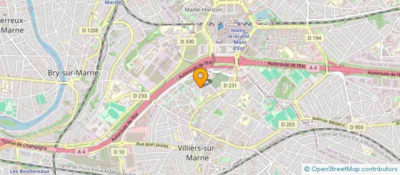 localisation de l'entreprise MONSIEUR MICKAEL CRISOSTOMO DA CUNHA à VILLIERS-SUR-MARNE