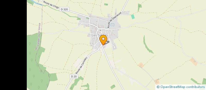 localisation de l'entreprise MONSIEUR MICKAEL CROSIER  LES SIEGES