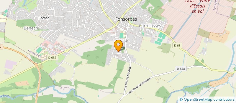 localisation de l'entreprise MONSIEUR MICKAEL CRUZ  FONSORBES