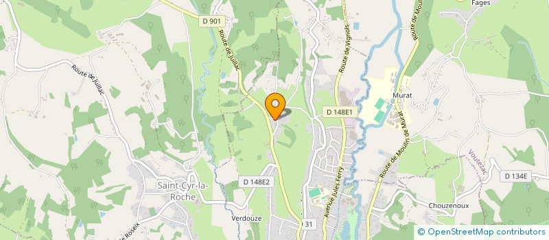 localisation de l'entreprise MONSIEUR MICKAEL DA COSTA  OBJAT