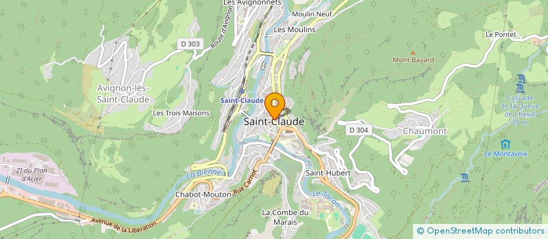 localisation de l'entreprise MONSIEUR MICKAEL DA COSTA à SAINT-CLAUDE