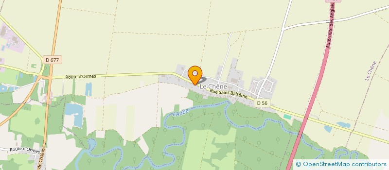 localisation de l'entreprise MONSIEUR MICKAEL DA SILVA  LE CHENE