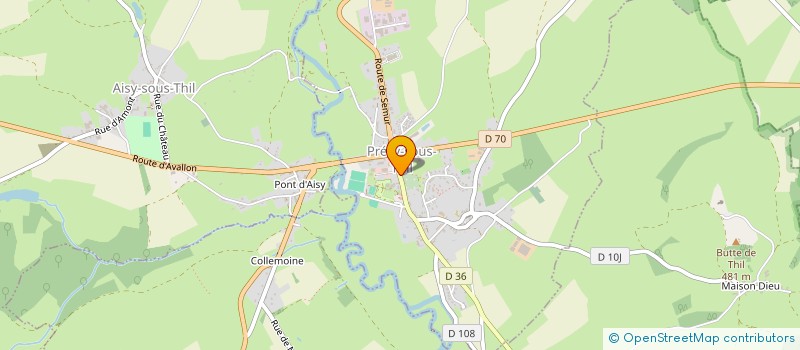 localisation de l'entreprise MONSIEUR MICKAEL DABOVILLE  PRECY-SOUS-THIL