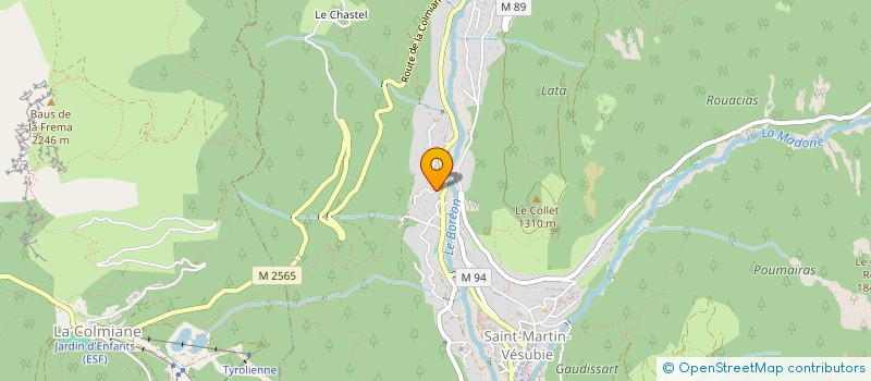 localisation de l'entreprise MONSIEUR MICKAEL DAHON  SAINT-MARTIN-VESUBIE