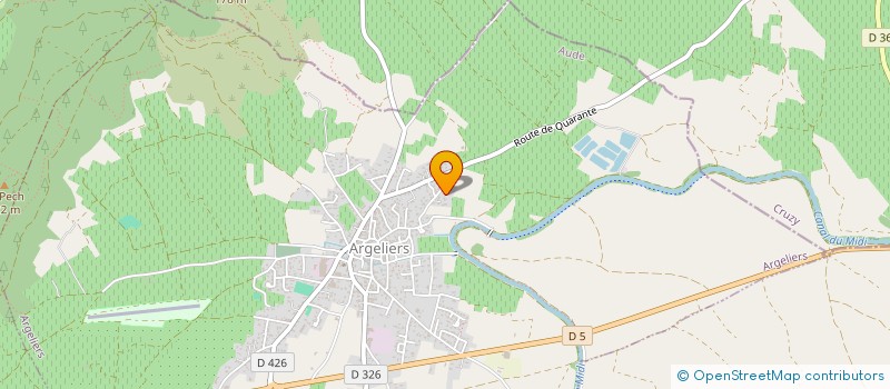 localisation de l'entreprise MONSIEUR MICKAEL DANTON  ARGELIERS