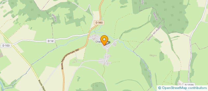 localisation de l'entreprise MONSIEUR MICKAEL DAVOINE  MILLERY