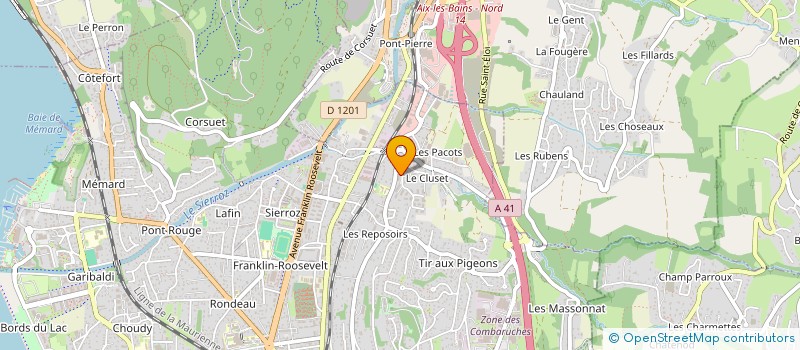 localisation de l'entreprise MONSIEUR MICKAEL DE BRITO  AIX LES BAINS