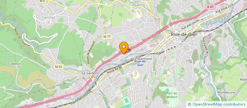 localisation de l'entreprise MONSIEUR MICKAEL DE JESUS  RIVE-DE-GIER