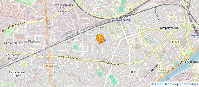 localisation de l'entreprise MONSIEUR MICKAEL DE MELO  ARGENTEUIL