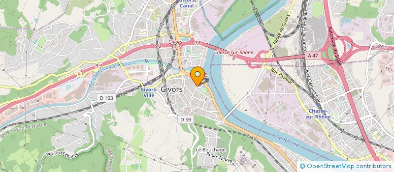 localisation de l'entreprise MONSIEUR MICKAEL DE VILLAINE à GIVORS
