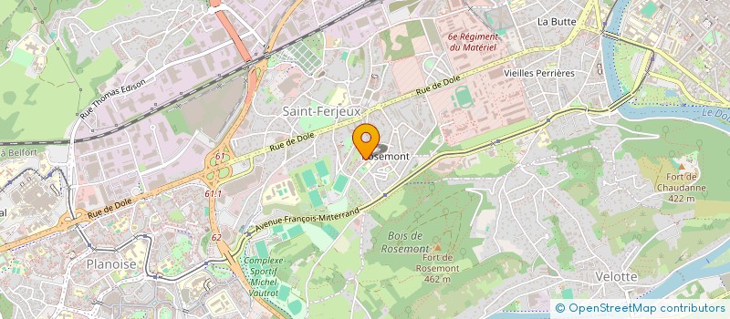 localisation de l'entreprise MONSIEUR MICKAEL DECAUDIN à BESANCON