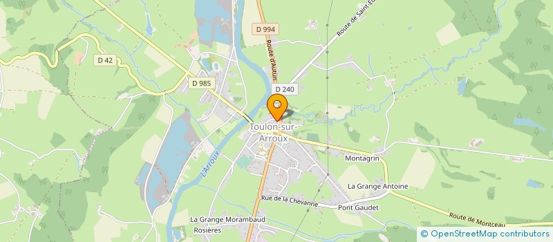 localisation de l'entreprise MONSIEUR MICKAEL DEDELOT à TOULON-SUR-ARROUX