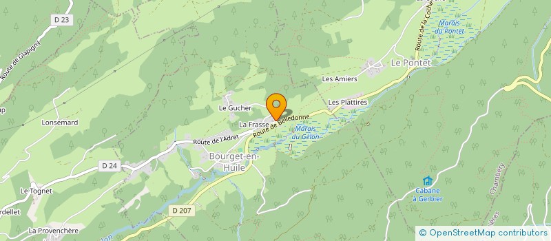 localisation de l'entreprise MONSIEUR MICKAEL DEFILIPPI  VALGELON-LA ROCHETTE