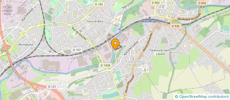 localisation de l'entreprise MONSIEUR MICKAEL DELABY  LOUVROIL