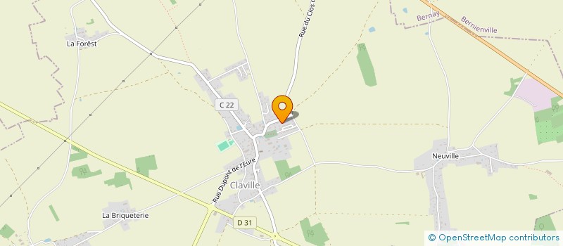 localisation de l'entreprise MONSIEUR MICKAEL DELARUE  CLAVILLE