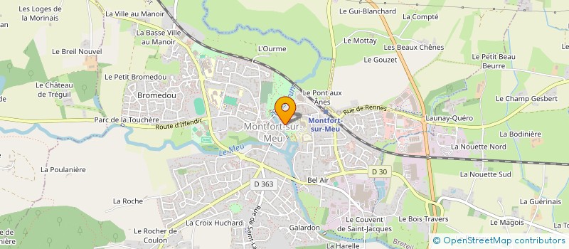 localisation de l'entreprise MONSIEUR MICKAEL DELARUE  MONTFORT-SUR-MEU