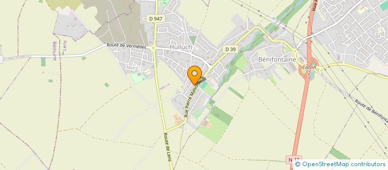 localisation de l'entreprise MONSIEUR MICKAEL DELCROIX  HULLUCH