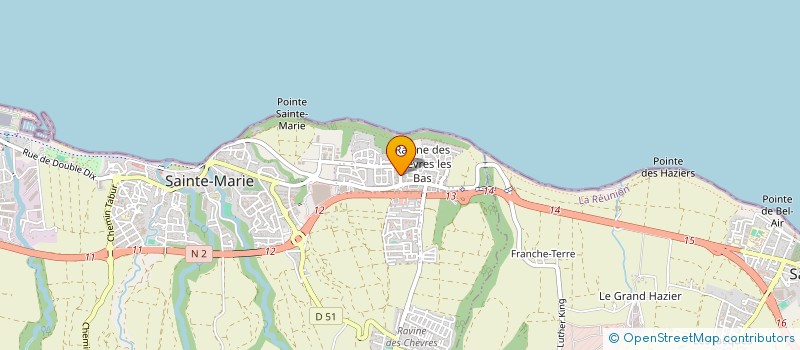 localisation de l'entreprise MONSIEUR MICKAEL DELETRE  SAINTE-MARIE