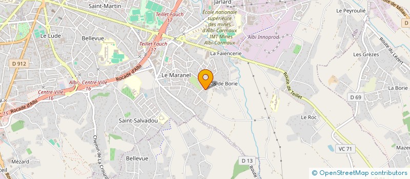 localisation de l'entreprise MONSIEUR MICKAEL DELON à ALBI