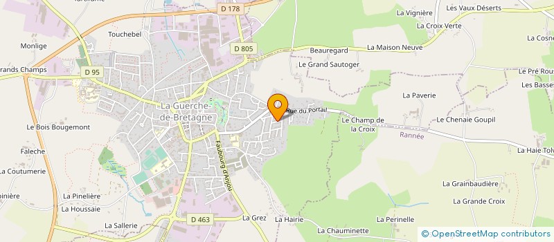 localisation de l'entreprise MONSIEUR MICKAEL DELONGLEE  AVAILLES-SUR-SEICHE