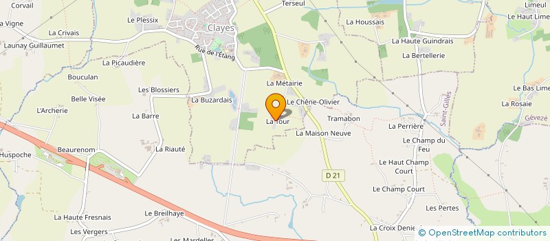 localisation de l'entreprise MONSIEUR MICKAEL DENAIS  CLAYES