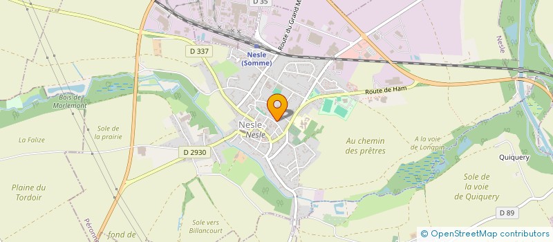 localisation de l'entreprise MONSIEUR MICKAEL DENEUX  NESLE