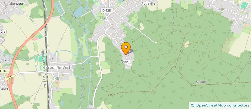 localisation de l'entreprise MONSIEUR MICKAEL DENEUX  BREUIL-LE-SEC