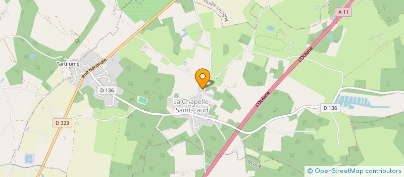 localisation de l'entreprise MONSIEUR MICKAEL DENIS  LA CHAPELLE-SAINT-LAUD