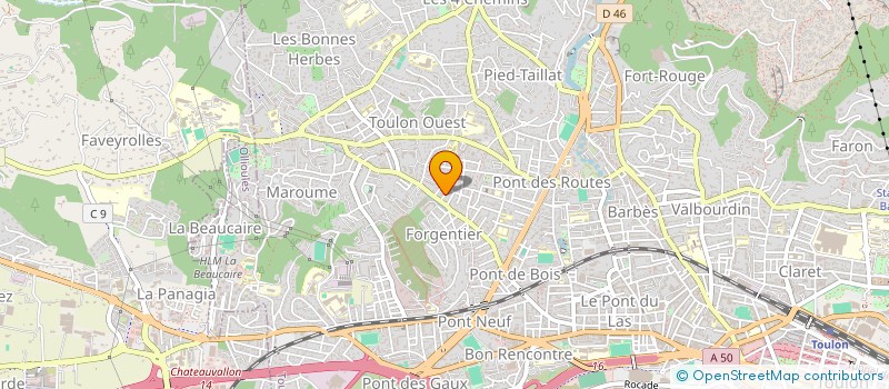 localisation de l'entreprise MONSIEUR MICKAEL DENIZOT  TOULON