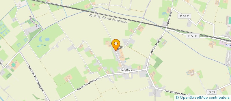 localisation de l'entreprise MONSIEUR MICKAEL DEPECKER  VIEUX-BERQUIN