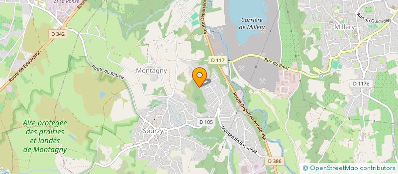 localisation de l'entreprise MONSIEUR MICKAEL DERVIEUX  MONTAGNY