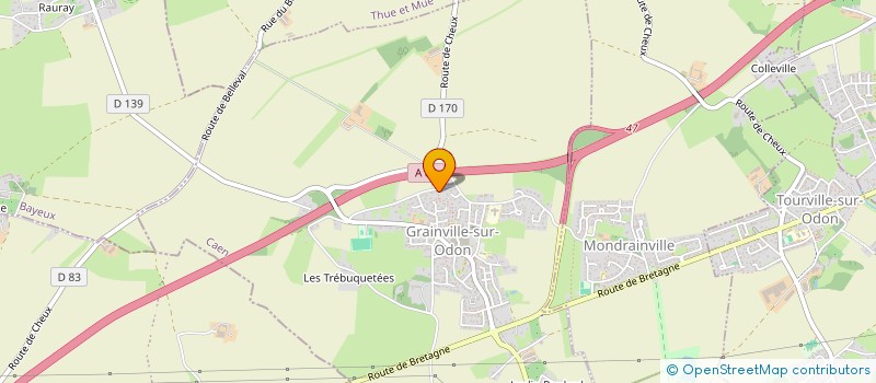 localisation de l'entreprise MONSIEUR MICKAEL DESPLAINS  GRAINVILLE-SUR-ODON