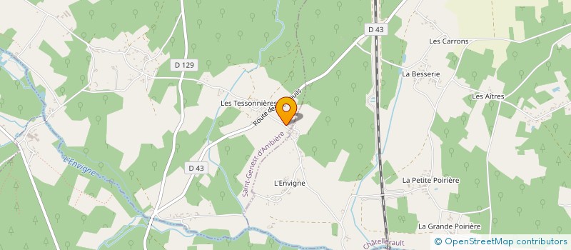 localisation de l'entreprise MONSIEUR MICKAEL DHE  SAINT-GENEST-D'AMBIERE