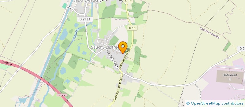 localisation de l'entreprise MONSIEUR MICKAEL DIAZ  SAUCHY-LESTREE