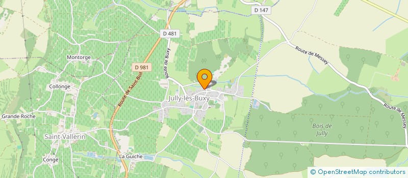 localisation de l'entreprise MONSIEUR MICKAEL DIETZ  JULLY-LES-BUXY