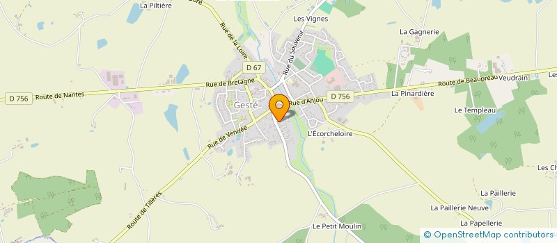 localisation de l'entreprise MONSIEUR MICKAEL DINET à BEAUPREAU-EN-MAUGES