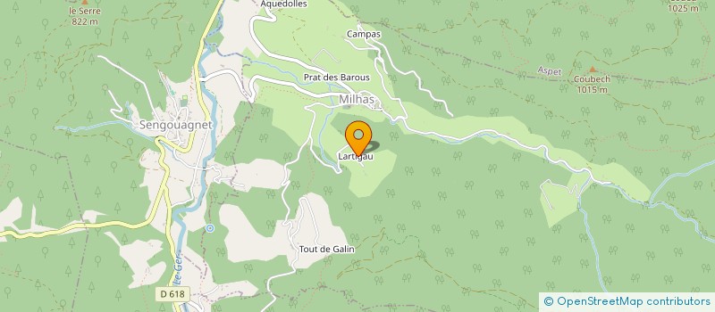 localisation de l'entreprise MONSIEUR MICKAEL DOMENCH  MILHAS