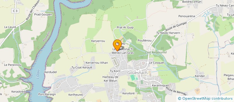 localisation de l'entreprise MONSIEUR MICKAEL DONNARD  GOUESNACH