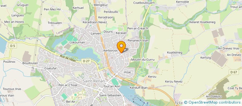 localisation de l'entreprise MONSIEUR MICKAEL DREAN  SAINT-RENAN