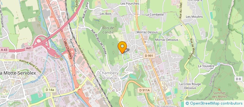 localisation de l'entreprise MONSIEUR MICKAEL DROUILLAT à CHAMBERY