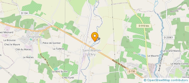 localisation de l'entreprise MONSIEUR MICKAEL DUBRAUD  ORIGNOLLES