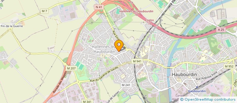 localisation de l'entreprise MONSIEUR MICKAEL DUBUS  HALLENNES-LEZ-HAUBOURDIN