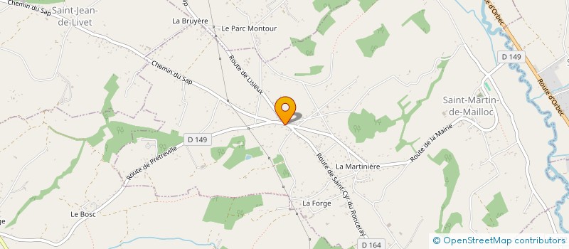 localisation de l'entreprise MONSIEUR MICKAEL DUFAY  SAINT-MARTIN-DE-MAILLOC