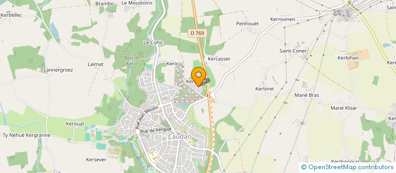 localisation de l'entreprise MONSIEUR MICKAEL DUFOSSE  CAUDAN