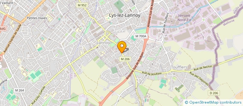 localisation de l'entreprise MONSIEUR MICKAEL DUMALIN  LYS-LEZ-LANNOY