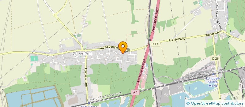 localisation de l'entreprise MONSIEUR MICKAEL DUMEZ  CHEVRIERES