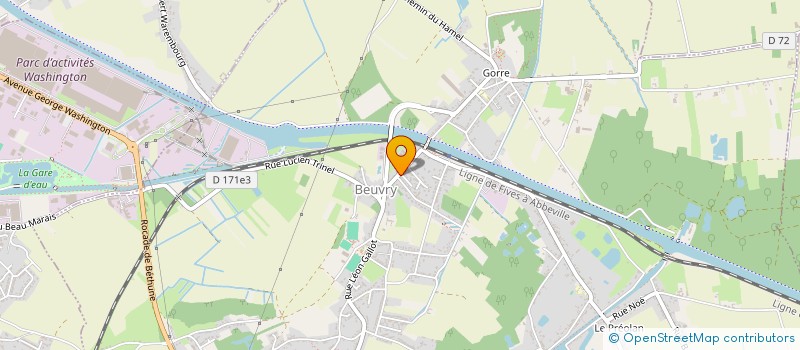 localisation de l'entreprise MONSIEUR MICKAEL DUPONT  BEUVRY