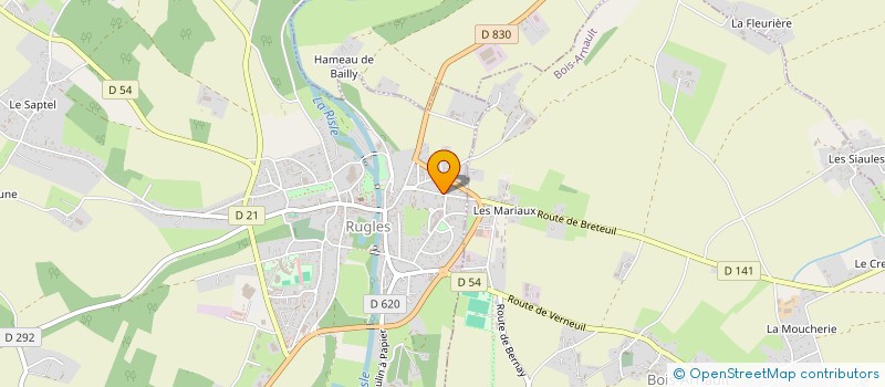 localisation de l'entreprise MONSIEUR MICKAEL DUPONT  RUGLES