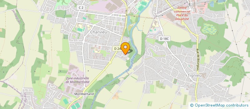 localisation de l'entreprise MONSIEUR MICKAEL DUPORT  CHARVIEU-CHAVAGNEUX