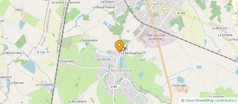 localisation de l'entreprise MONSIEUR MICKAEL DURAND  LA BERNARDIERE